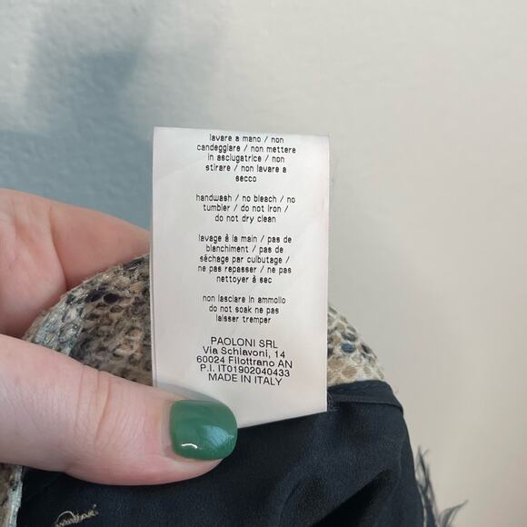 MSGM Python Print High Waisted Straight Leg Pants size 38 - Picture 10 of 11